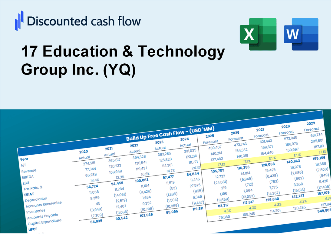 17 Education & Technology Group Inc. (YQ) DCF Valuation