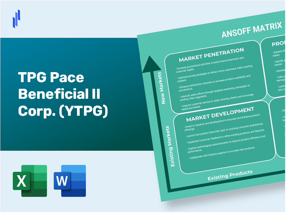 TPG Pace Beneficial II Corp. (YTPG)Ansoff Matrix