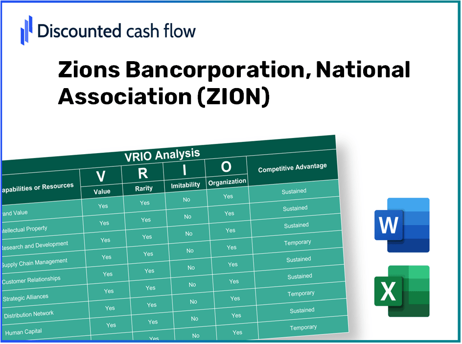 Zions Bancorporation, National Association (ZION): VRIO Analysis [10-2024 Updated]